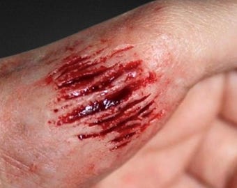 Small Cuts Silicone Prosthetic - SFX Makeup Special Effects Injury Halloween Costume
