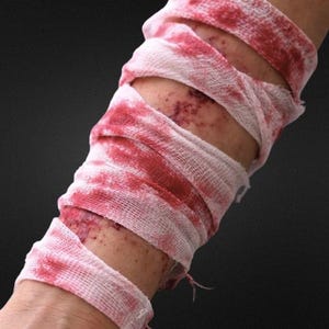 Halloween Bloody Bandages Film TV Halloween Costume Zombie Special Effects Makeup SFX Kids Fancy Dress Party Accessory