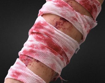 Halloween Bloody Bandages Film TV Halloween Costume Zombie Special Effects Makeup SFX Kids Fancy Dress Party Accessory