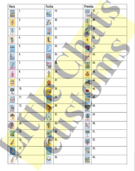 Raffle Sheet - Etsy