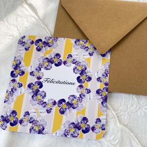 Postkarte „Herzlichen Glückwunsch“ – Gedankenthema – Blumenthema – Blumenthema – Geburtstagskarte – Glückwunschkarte