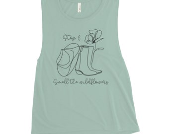 Stop & Smell the Wildflowers Ladies’ Tank