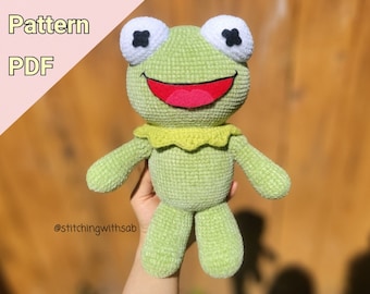 DOWNLOAD PDF FILE Chubby Kermit The Frog Crochet Pattern