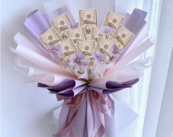 Bouquet de Savon Aux œillets, Décoration Florale, Cadeau pour La Saint-Valentin des Mères, Bleu D