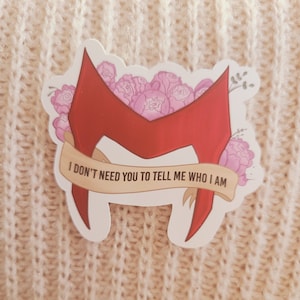 WandaVision Scarlet Witch Quote Sticker | Wanda Maximoff Sticker | Journal Sticker | Planner Sticker | Laptop Sticker | Comic Book Sticker
