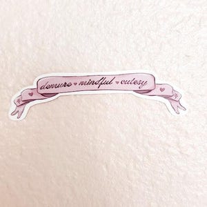 Very Demure Banner Sticker | Demure, Mindful, Cutesy Sticker | Very ...