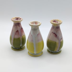 Mini Colorful Drip Bud Vase