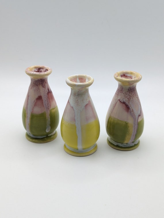 Mini Colorful Drip Bud Vase