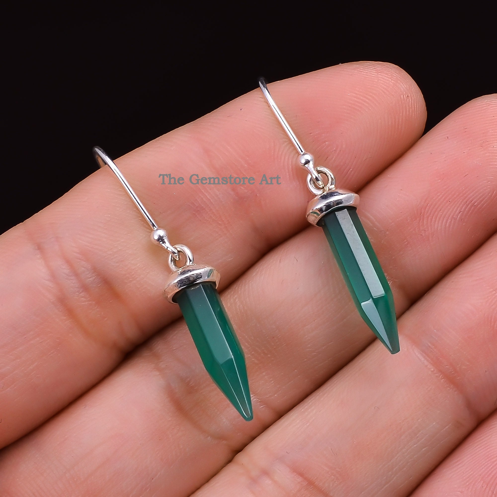 Ethnic .925 Silver Oxidized Plated Traditional Handmade Enamel Earring GS120 Ethnic .925 Silver Oxidized Plated Traditional Handmade Enamel Earring GS120