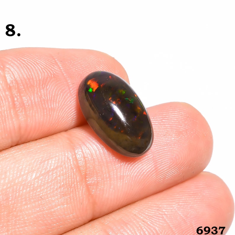 Beautiful Oval Pear Opal For Jewelry Natural Welo Fire Ethiopian Opal Oval Cabochon Loose Gemstone Tinny Natural Black Ethiopian Opal Cabs