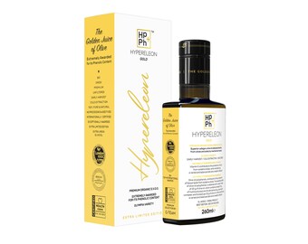 HYPERELEON Gold ed. Premium Greek Organic Extra Virgin Olive Oil | Rich in Polyphenols bio EVOO | 28 Awards | 260ml