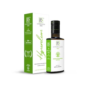 HYPERELEON Green ed. Premium Greek Organic Extra Virgin Olive Oil | Rich in Polyphenols bio EVOO | 65 Awards | 260ml