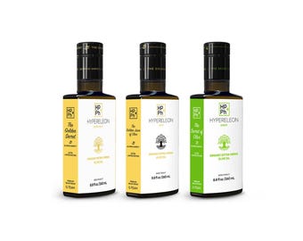 Aceite de oliva virgen extra orgánico griego / AOVE con alto contenido en polifenoles, 3 x 260 ml