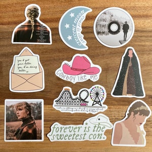 Taylor Inspired Evermore Sticker Set 12 Pc BONUS Sticker 