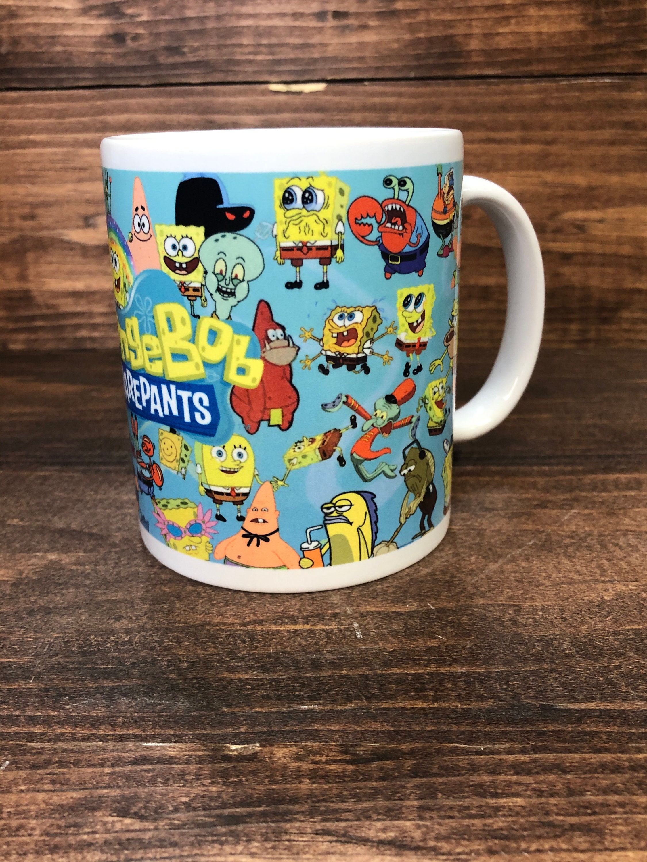 SpongeBob Meme Mug/Sublimation Mug/Cartoon Mug Etsy