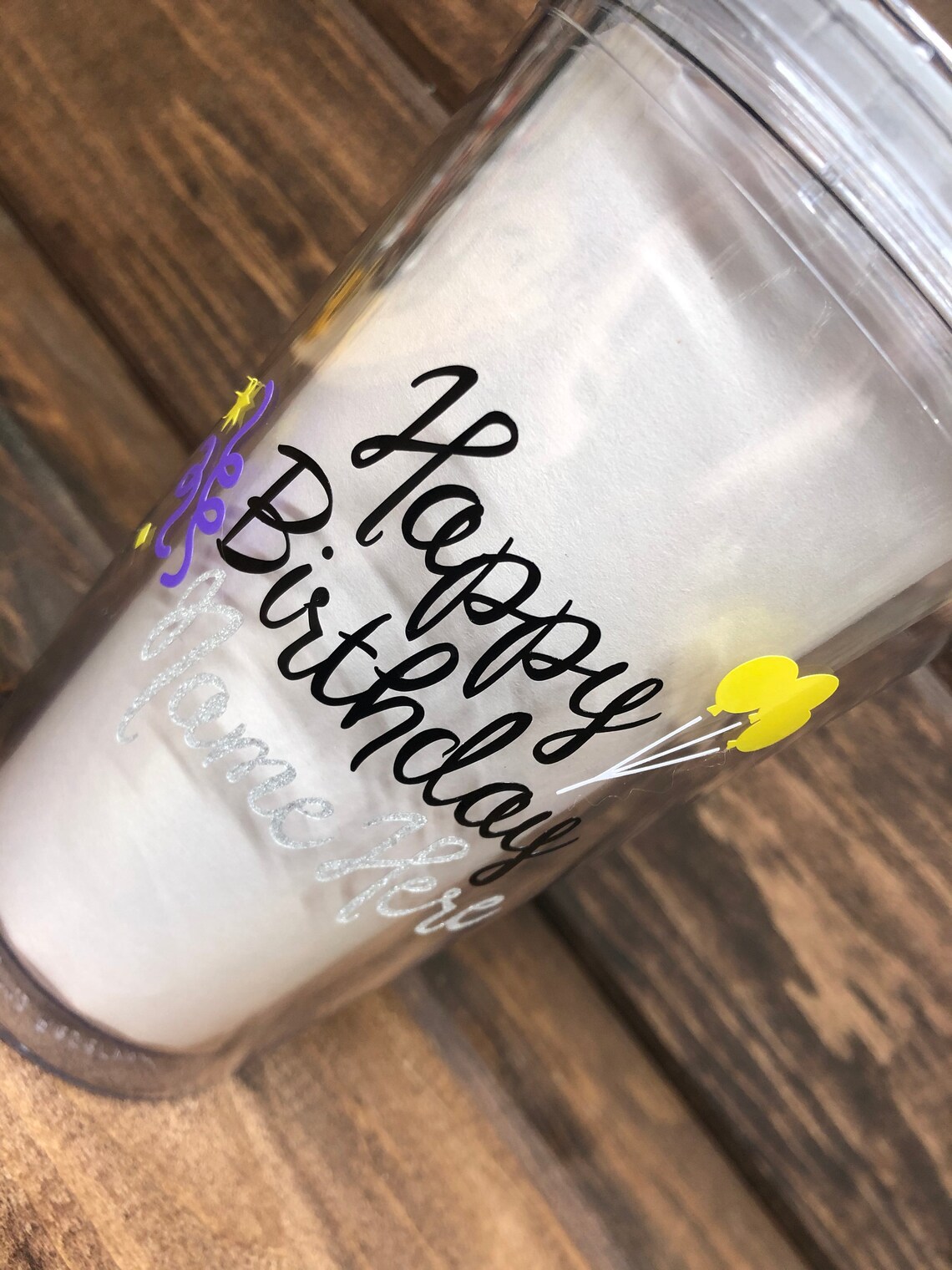 PERSONALIZED Happy Birthday Tumbler Etsy
