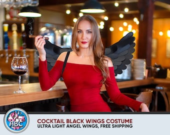 Générique Ailes De Chauve Souris Adulte - Ailes Gothiques | Accessoire Déguisement Halloween pour Spectacle Scénique Masquerade Fête Célébration,Fête Cosplay