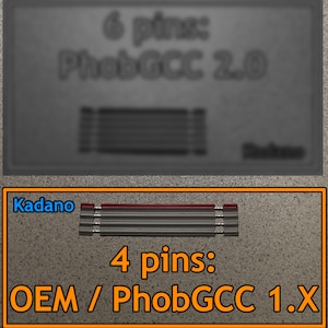 Phob 2.0 / 1.X GCC C-stick ribbon cables 4-pin (OEM,Phob 1.X)