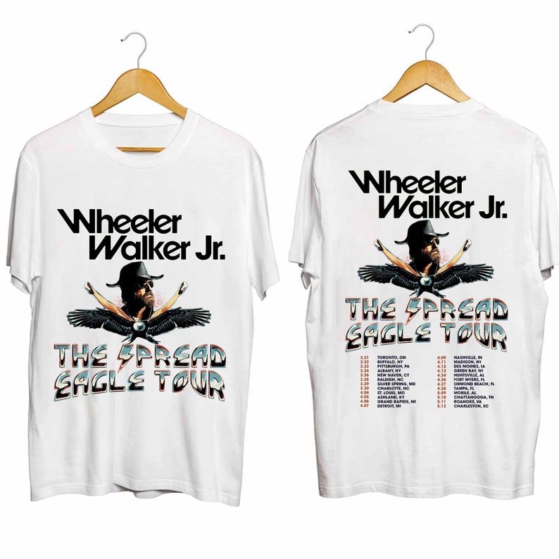 Wheelerwalker, Jr. the Spread Eagle Tour 2024 Shirt, Wheeler Walker, Jr