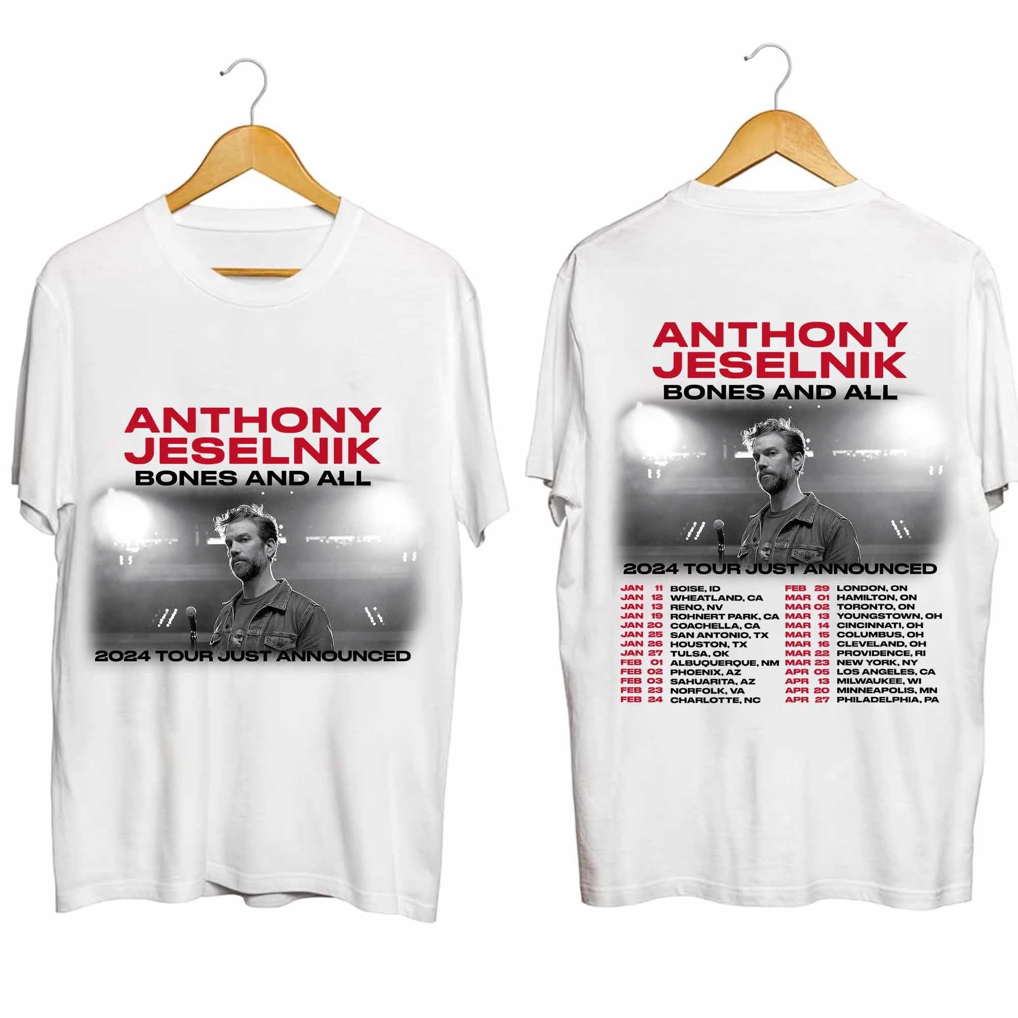 Anthony Jeselnik Bones and All 2024 Tour Shirt Anthony Etsy