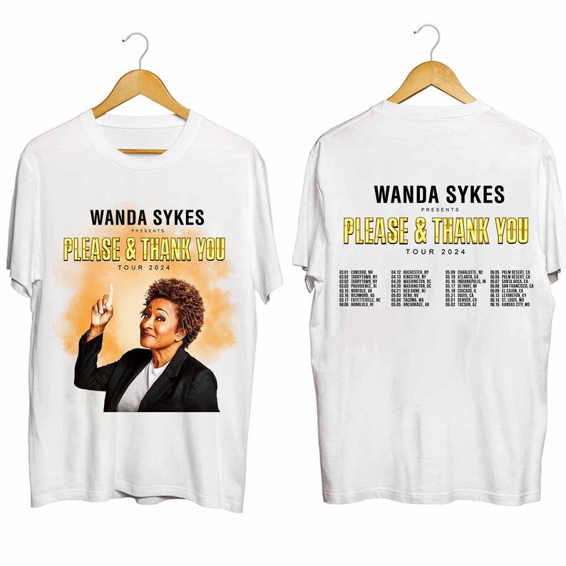 Wanda Sykes Please & Thank You 2024 Tour Shirt Wanda Sykes Etsy Canada