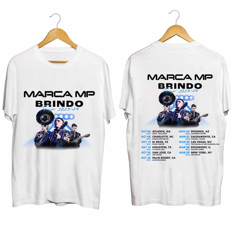 Marca MP Brindo Tour 2023 2024 Shirt Marca MP Band Fan Shirt Etsy