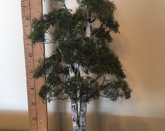 11” Tall split birch tree model