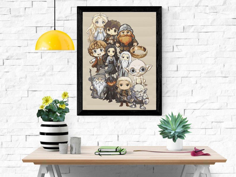 Cross Stitch Pattern Hobbit Hole Pattern Lord of the Rings Embroidery ...