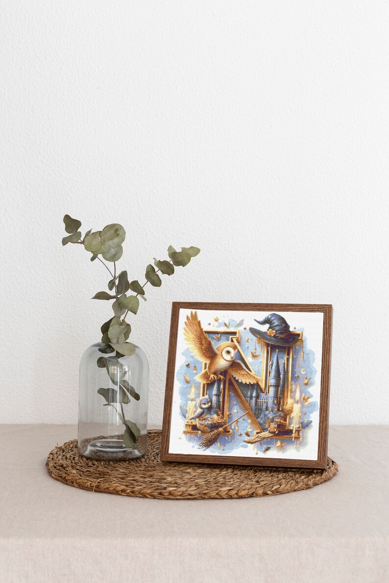 Cross Stitch Pattern Letter N Embroidery Design Letters Magic Alphabet