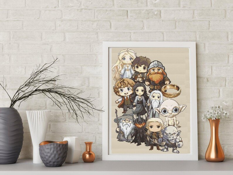 Cross Stitch Pattern Hobbit Hole Pattern Lord of the Rings Embroidery ...