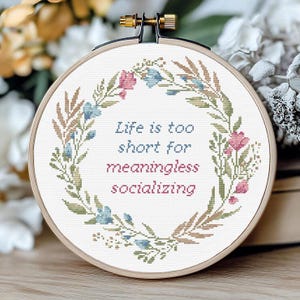 Snarky Cross Stitch Pattern - Funny Cross Stitch PDF, Sarcastic Subversive Design Modern Cross Stitch Chart, Sassy XStitch Digital download