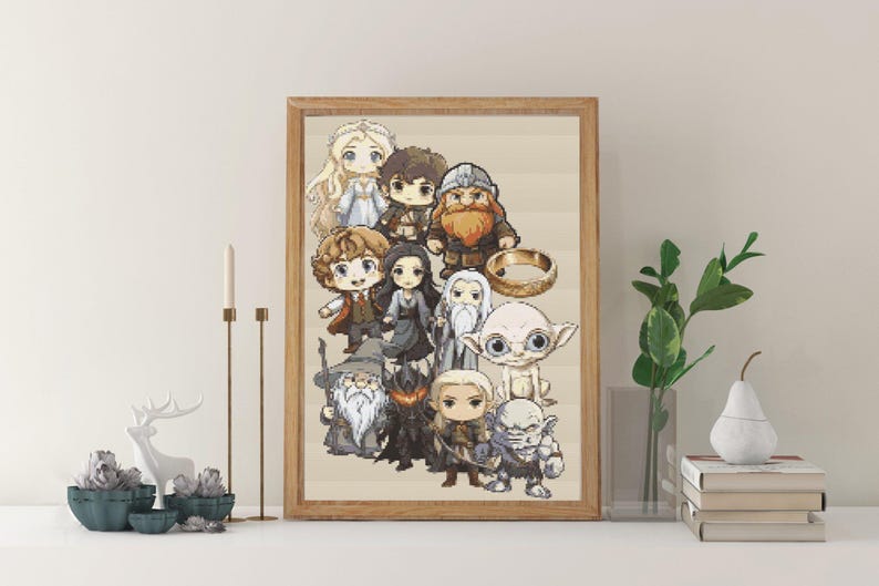 Cross Stitch Pattern Hobbit Hole Pattern Lord of the Rings Embroidery ...