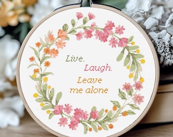 Snarky Sarcastic Cross Stitch Pattern: Funny Subversive XStitch (PDF Pattern)
