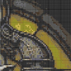 Halloween Cross Stitch Pattern Hufflepuff Harry Potter Hogwarts Magic School Embroidery Design Witchy Cross Stitch Full Cover Art Counted Instant Download Digital PDF File