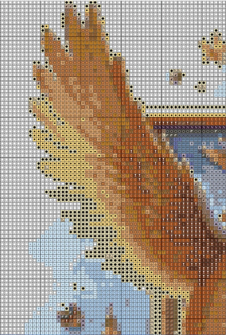 Cross Stitch Pattern Letter N Embroidery Design Letters Magic Alphabet