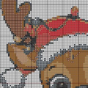 Christmas Cross Stitch Pattern – Funny Deer and Snowman Embroidery PDF, Holiday XStitch Chart Easy Pattern Gift for Kids Seasonal Art Winter