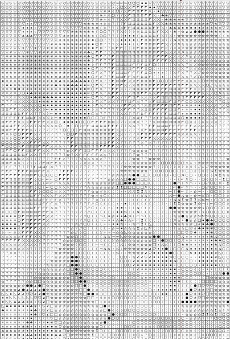 Cross Stitch Pattern Mouse Full Cover Art Winter Home Decor Wall Kids Room DIY Cute Cross Stitch Modern Baby Gift Design Digital File PDF
