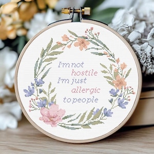 Snarky Cross Stitch Pattern - Funny Cross Stitch PDF, Sarcastic Subversive Design Modern Cross Stitch Chart, Sassy XStitch Digital download