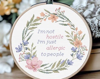 Snarky Cross Stitch Pattern - Funny Cross Stitch PDF, Sarcastic Subversive Design Modern Cross Stitch Chart, Sassy XStitch Digital download