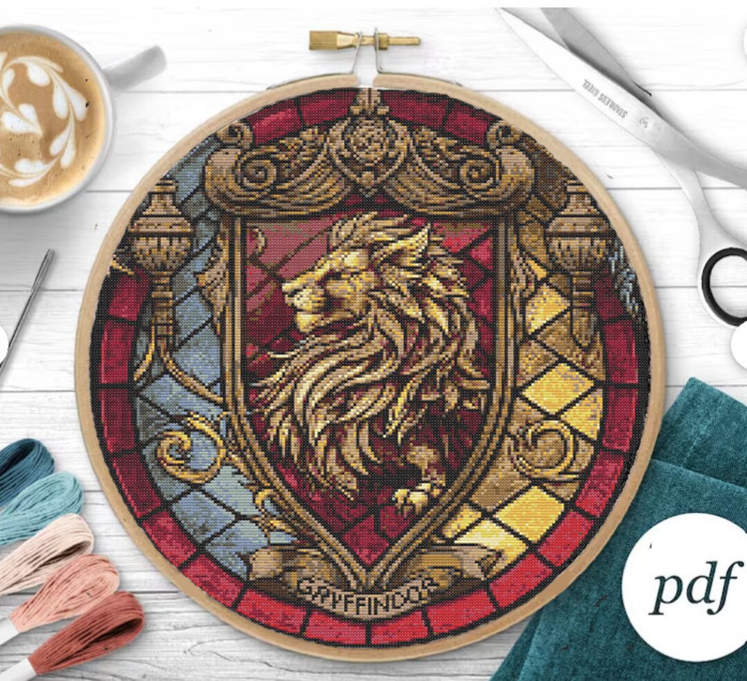 Cross Stitch Wizard School Pattern Harry, Counted Cross Stitch, Magic ...