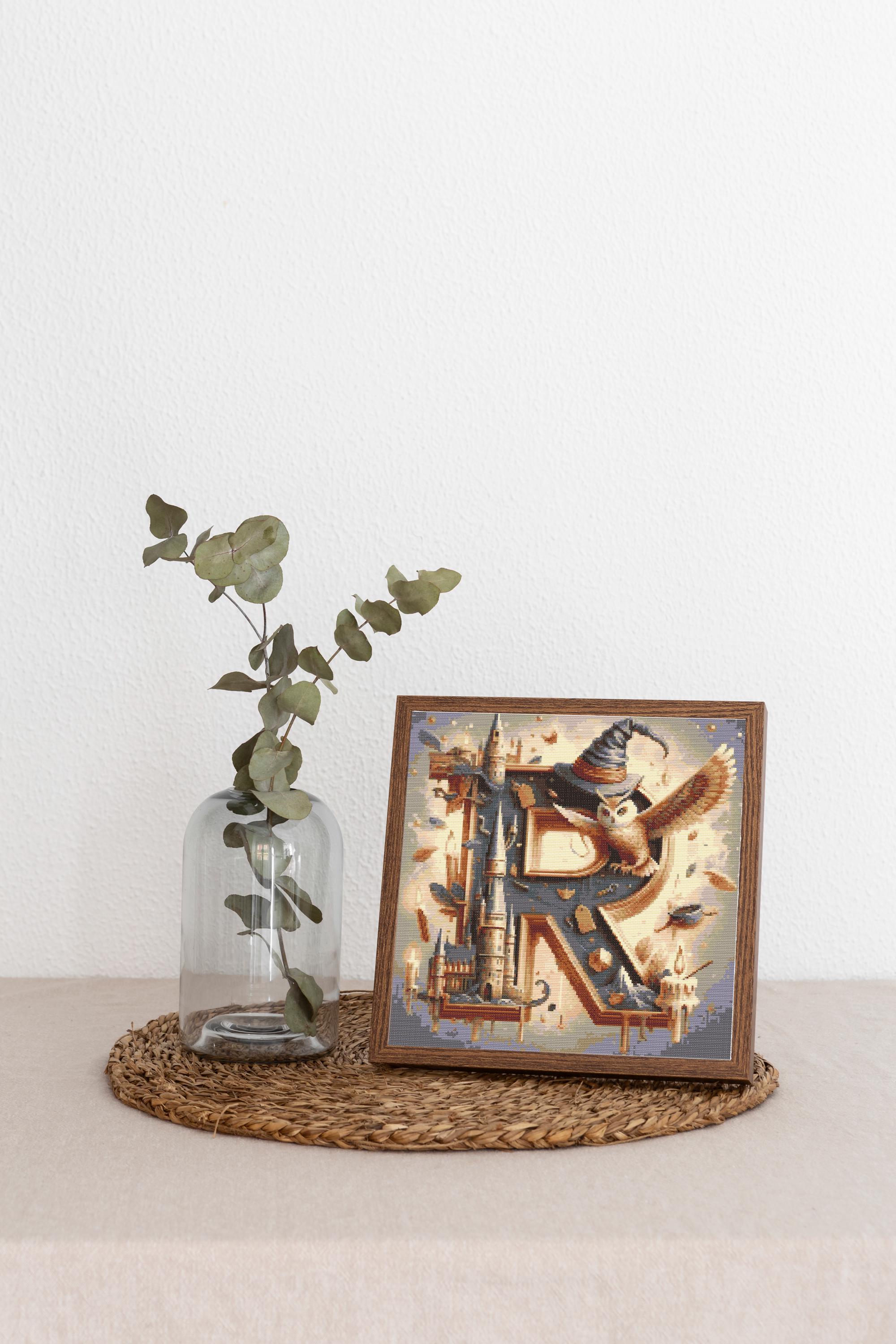 Embroidery Pattern Letter R Cross Stitch Pattern Letter R Magic Alphabet Embroidery Counted Cross ...