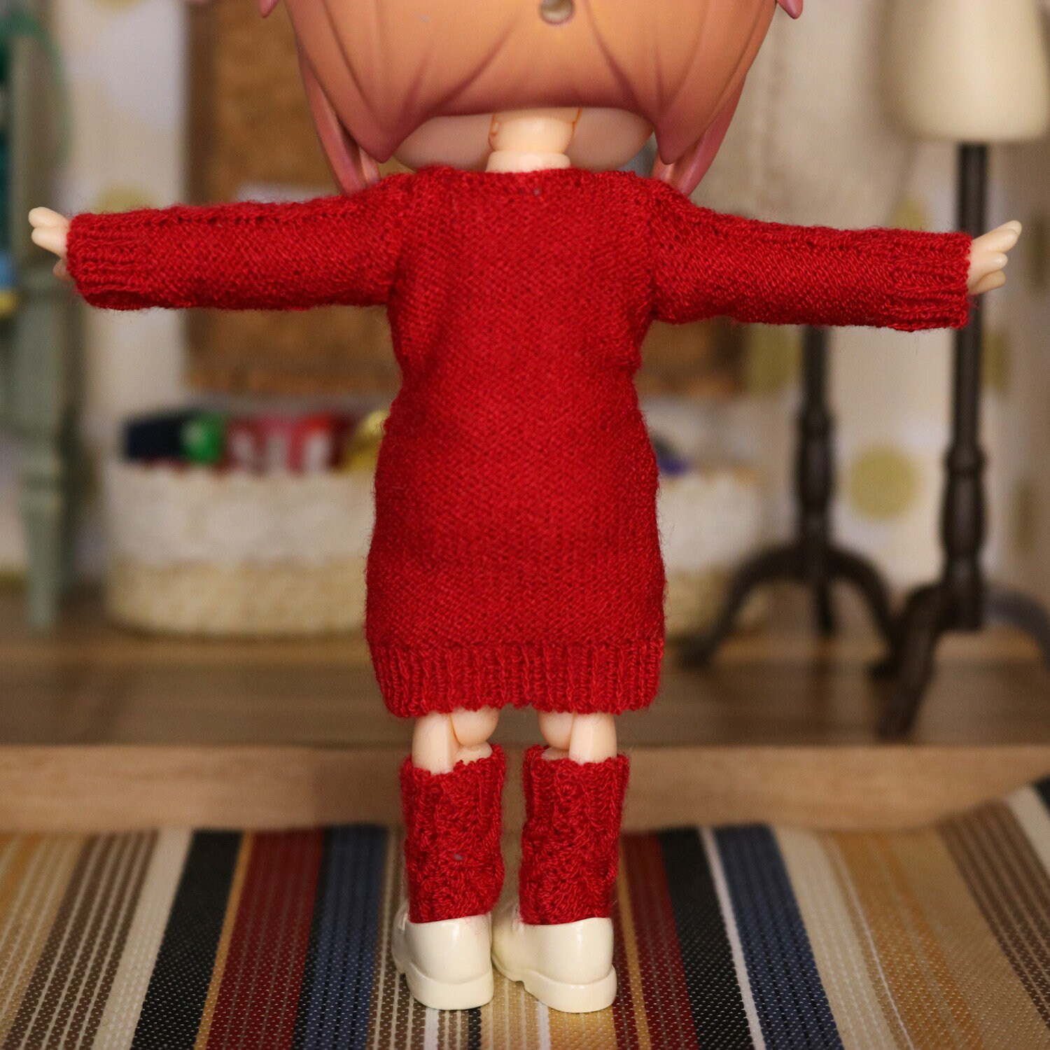 Fall Cable Knit Dress (2021 Ver.) for 1/12 Chibi Dolls