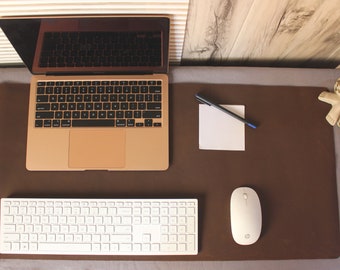 Best Quality Leather Desk Mat, Large Mouse Pad, Desk Mat Desk Pad, Genuine Leather Desk Mat, Office Décor Desk Accessories,