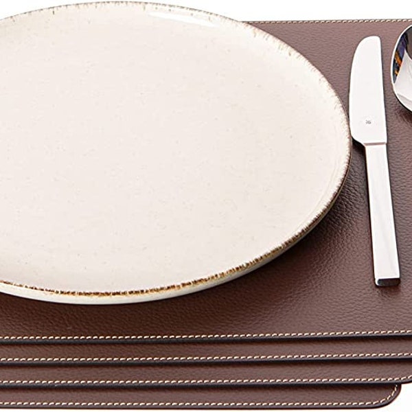 Leather Placemats Etsy