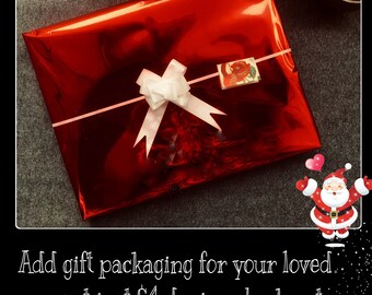 Envoltorio de regalo para tus seres queridos con 2 opciones a elegir.