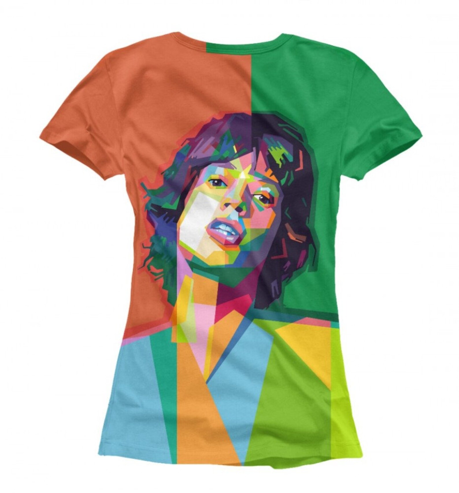 Mick Jagger Colorful TShirt The Rolling Stones Rock Tee Etsy