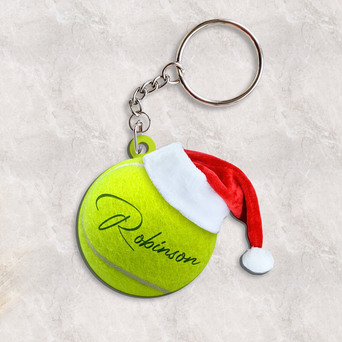 Personalized Tennis Ball Ornament Custom Name Ornament Etsy
