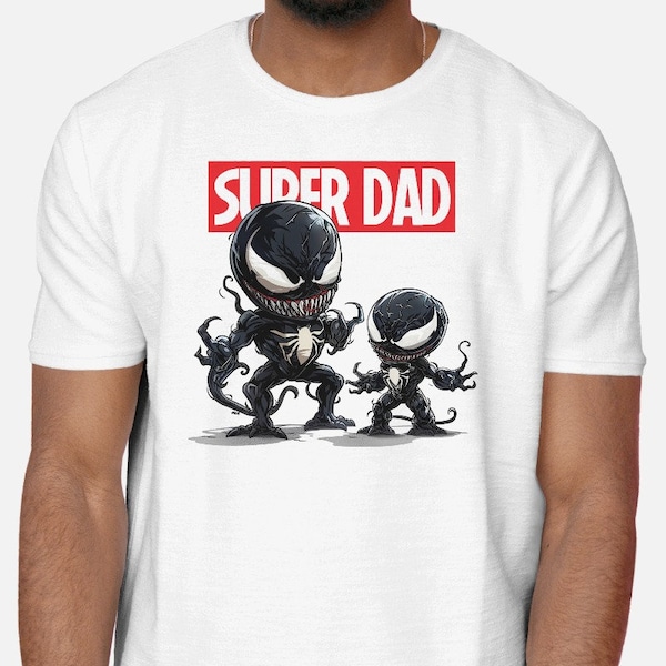 Venom Dad&Child TShirt Design | Fathers Day Png, Funny Dad Png, Vintage Dad Png, Trending Best Seller, Dad Sublimation, Dad Birthday Gift