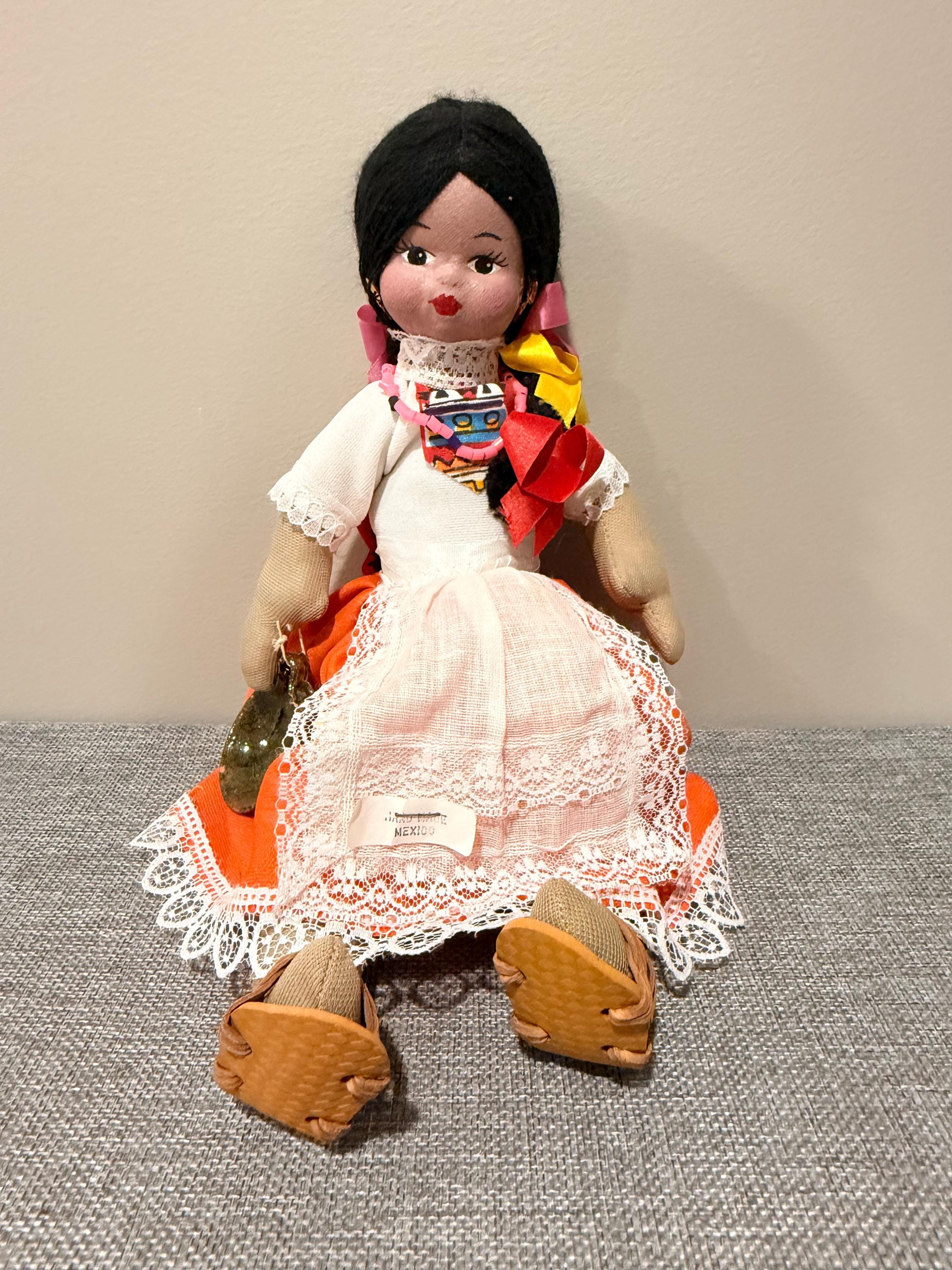 Vintage Souvenir Mexican Dolls - Etsy