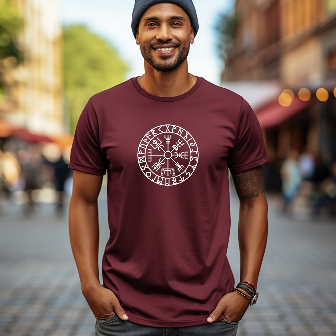 Fosike Maglietta Unisex Vichinghi Con Stampa 3D - Girocollo Maniche Corte, Taglie Dalla S Alla 7XL